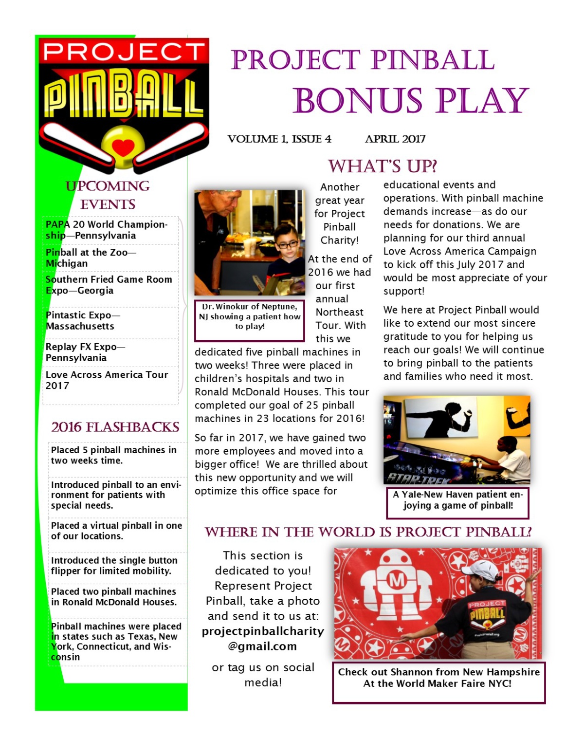 Project Pinball Bonus Play April 2017