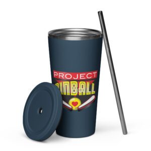 20 oz Insulated Tumbler with Straw - Image 4