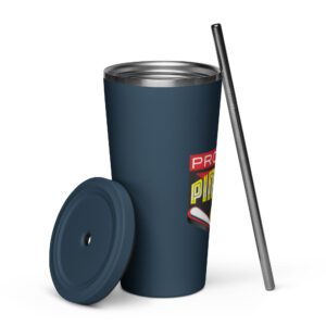 20 oz Insulated Tumbler with Straw - Image 6