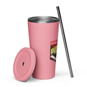 20 oz Insulated Tumbler with Straw - Image 9