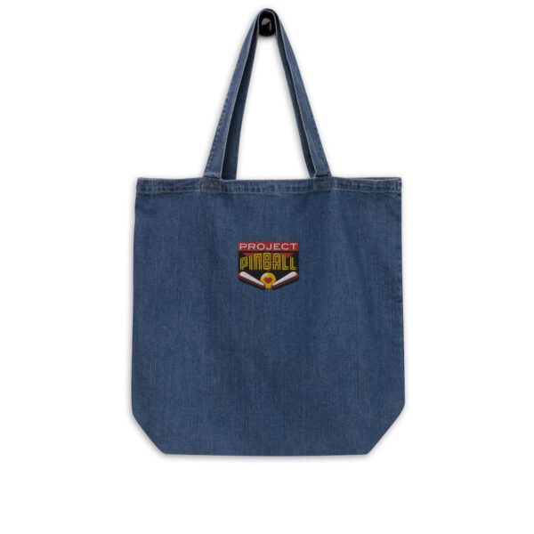 Embroidered Organic Denim Tote Bag