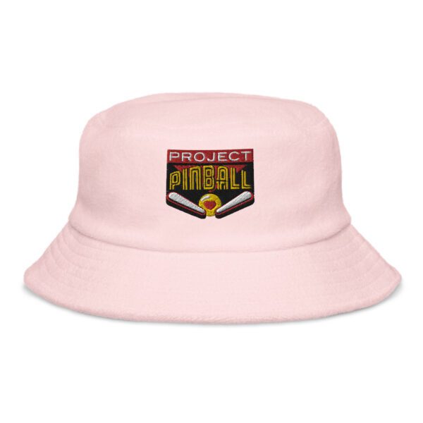 Embroidered Unstructured Terry Cloth Bucket Hat