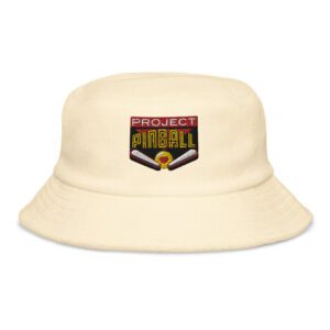 Embroidered Unstructured Terry Cloth Bucket Hat - Image 4