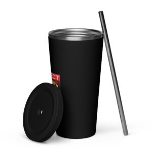 20 oz Insulated Tumbler with Straw - Image 19