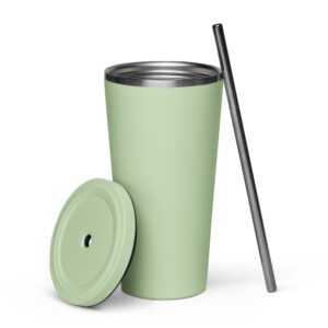 20 oz Insulated Tumbler with Straw - Image 29