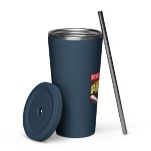 20 oz Insulated Tumbler with Straw - Image 24