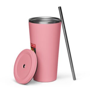 20 oz Insulated Tumbler with Straw - Image 26