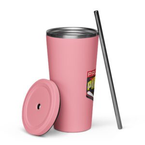 20 oz Insulated Tumbler with Straw - Image 27