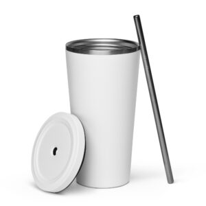 20 oz Insulated Tumbler with Straw - Image 33