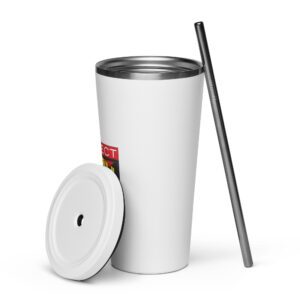 20 oz Insulated Tumbler with Straw - Image 34