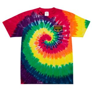 Embroidered Oversized Tie-Dye T-Shirt - Image 7