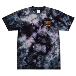 Embroidered Oversized Tie-Dye T-Shirt - Image 2