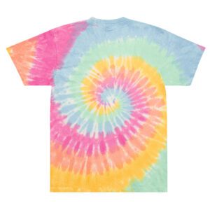 Embroidered Oversized Tie-Dye T-Shirt - Image 6